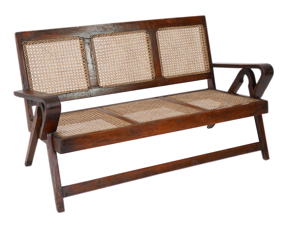 Pierre Jeanneret (Swiss, 1896-1967) for Chandigarh: A teak banquette PJ010705
